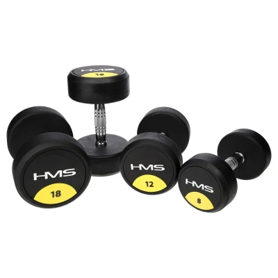 HMS Pogumovaná jednoruční činka HG Pro 3 kg