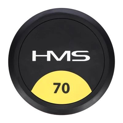 HMS HG Pro 70 kg pogumovaná jednoruční činka