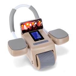 HMS Posilovací válec na břicho KA08 hnědý s automatickým odskokem