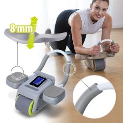 HMS Posilovací válec na břicho KA08 šedý s automatickým odskokem