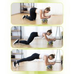 HMS Posilovací válec na břicho KA08 šedý s automatickým odskokem