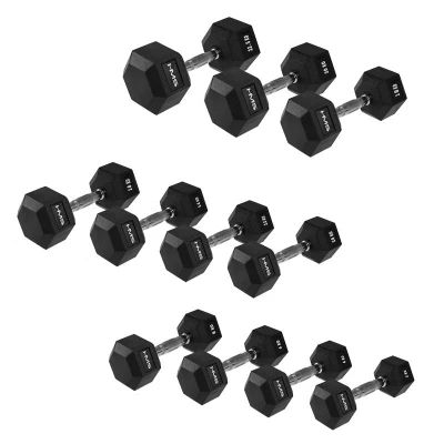 HMS PREMIUM Hexagonální jednoručka HMS 30 kg