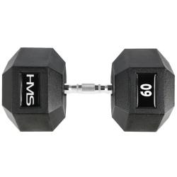 HMS PREMIUM Hexagonální jednoručka HMS 60 kg