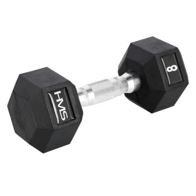 HMS PREMIUM Hexagonální jednoručka HMS 8 kg (VÝPRODEJ)