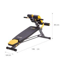 HMS PREMIUM Lavice s hyperextenzí a opěrou LSR8311 + sleva 400,- na příslušenství