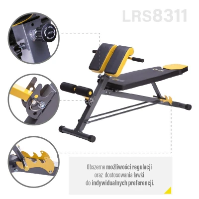 HMS PREMIUM Lavice s hyperextenzí a opěrou LSR8311 + sleva 400,- na příslušenství
