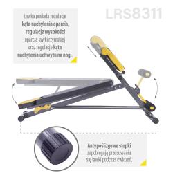 HMS PREMIUM Lavice s hyperextenzí a opěrou LSR8311 + sleva 400,- na příslušenství