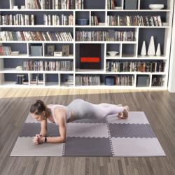 HMS PREMIUM MP12 Ochranná puzzle podložka 60 x 60 x 1.2 cm svetlo sivá