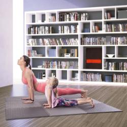 HMS PREMIUM Ochranná puzzle podložka MP12 tmavě šedá