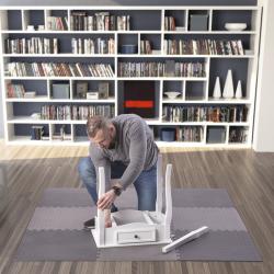 HMS PREMIUM Ochranná puzzle podložka MP12 tmavě šedá