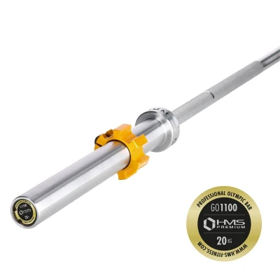 HMS PREMIUM Olympijská osa GO1100 220 cm x 50 mm + rychlouzávěry ZG1500 HMS PREMIUM Olympijská osa GO1100 220 cm x 50 mm + rychlouzávěry ZG1500