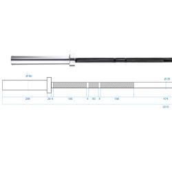 HMS PREMIUM Osa pro funkční trénink GCF450 210 cm x 50 mm