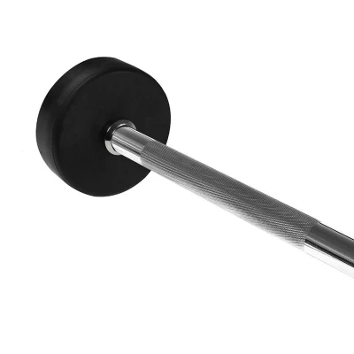 HMS PREMIUM GSG-15 černo-stříbrná 15 kg rovná obouruční činka