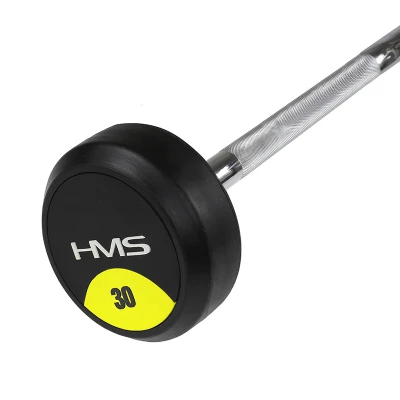 HMS PREMIUM GSG-30 30 kg pogumovaná rovná obouruční činka
