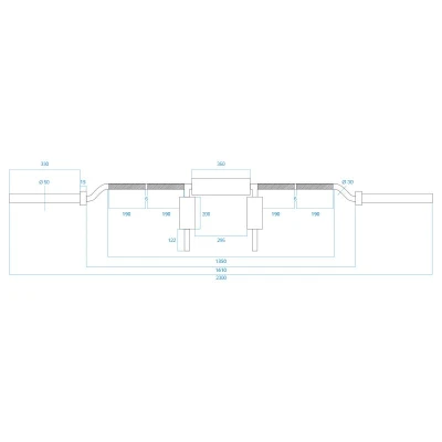 HMS PREMIUM Squat bar GOL320 220 cm x 50 mm
