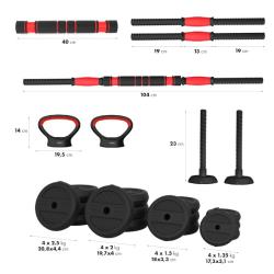 HMS Sada činek SGN130 Pro 6v1 30 kg