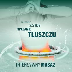 HMS Sada masážní hula hoop HHM14 se závažím a počítadlem a zeštíhlujícího pásu BR163 zelená