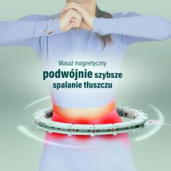 HMS Sada masážní hula hoop HHM14 se závažím a počítadlem a zeštíhlujícího pásu BR163 zelená