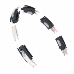 HMS Sada masážny hula hoop HHM15 čierna so závažím, magnetmi a počítadlom a zoštíhľujúceho pásu BR163