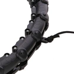 HMS Sada masážní hula hoop HHW02 se závažím a zeštíhlujícího pásu BR163 černá