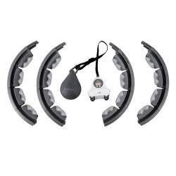 HMS Sada masážní hula hoop HHW06 černá se závažím a počítadlem a zeštíhlujícího pásu BR163 plus size