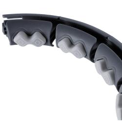 HMS Sada masážny hula hoop HHW06 so závažím a počítadlom a zoštíhľujúceho pásu BR163 čierna