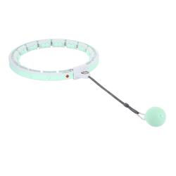 HMS Sada masážní hula hoop HHW06 se závažím a počítadlem a zeštíhlujícího pásu BR163 zelená