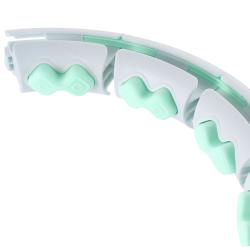 HMS Sada masážny hula hoop HHW06 zelený so závažím a počítadlom a zoštíhľujúceho pásu BR163 plus size