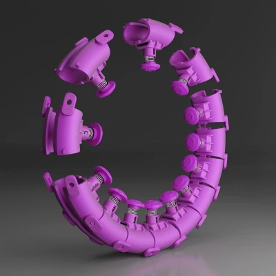 HMS Sada masážní hula hoop HHW12 PLUS Size se závažím a zeštíhlujícího pásu BR163 fialová