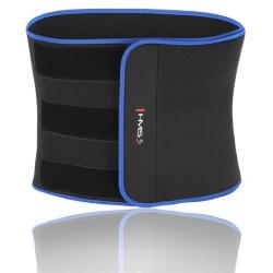 HMS Sada masážní hula hoop se závažím HHM21 a zeštíhlujícího pásu BR1313 černá/žlutá