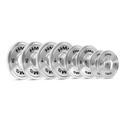 HMS Sada ocelových olympijských kotoučů TOS 2 x 0,25 - 1,25 kg (6 kg)