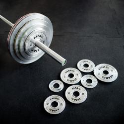 HMS Sada ocelových olympijských kotoučů TOS 2 x 0,25 - 1,25 kg (6 kg)