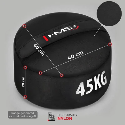 HMS WSN45 černý 1-45 kg prázdný Strongman posilovací vak