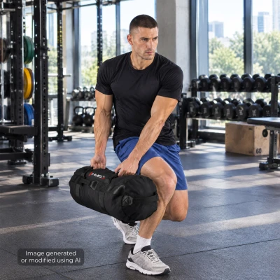 HMS Sandbag WSW40 černý 1-40 kg prázdný posilovací vak
