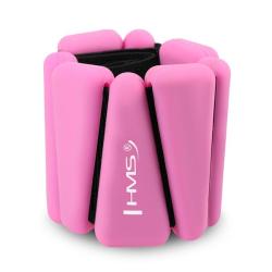 HMS Silikonové zátěže SNK01 na zápěstí a kotník růžové 2 x 0,5 kg