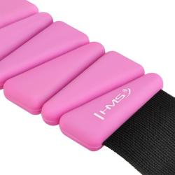 HMS Silikonové zátěže SNK01 na zápěstí a kotník růžové 2 x 0,5 kg