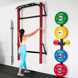 HMS Skládací posilovací klec - Power Rack KLT23 červená