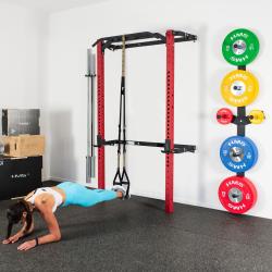 HMS Skládací posilovací klec - Power Rack KLT23 červená