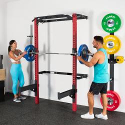 HMS Skládací posilovací klec - Power Rack KLT23 červená