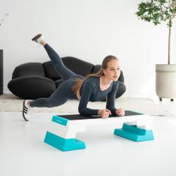 HMS Step na aerobic AS007 biely/mentolový