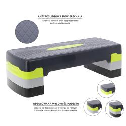 HMS Step na aerobik AS002 zeleno-šedý