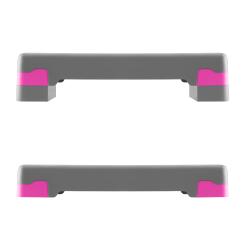 HMS Step na aerobik AS003 šedý/růžový