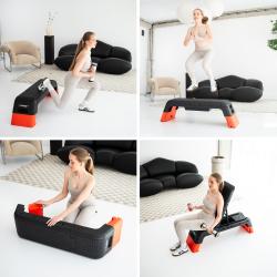 HMS Step na aerobik AS009 Pro s funkcí lavice