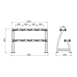 HMS Stojan na 10 jednoručných činiek STR38