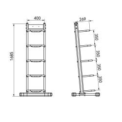 HMS Stojan na tréningové vaky / power bagy STR42