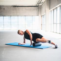 HMS Štúdiová podložka s očkami Premium MFK03 modrá