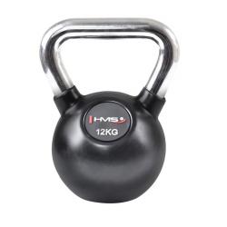 HMS Vinylový kettlebell s chrómovaným úchopom KGC 12 kg HMS Vinylový kettlebell s chrómovaným úchopom KGC 12 kg
