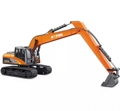 IQ models HN551 oranžový RC bagr s dlouhým ramenem a kovovou lžící 1/14
