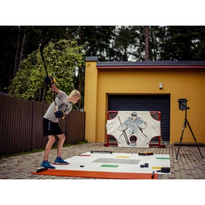Hockey Revolution Hockey Tiles desky (18 ks) + 2x Hockey Revolution My Passer One Timer