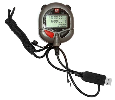 HSH komunikační interface a software pro přenos dat do počítače pro stopky DT2000 a DT500